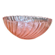 Rosaline pink glass salad bowl