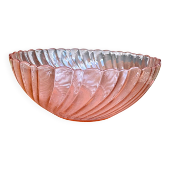 Saladier Rosaline en verre rose