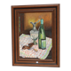 Still life with wine-oil on canvas signed