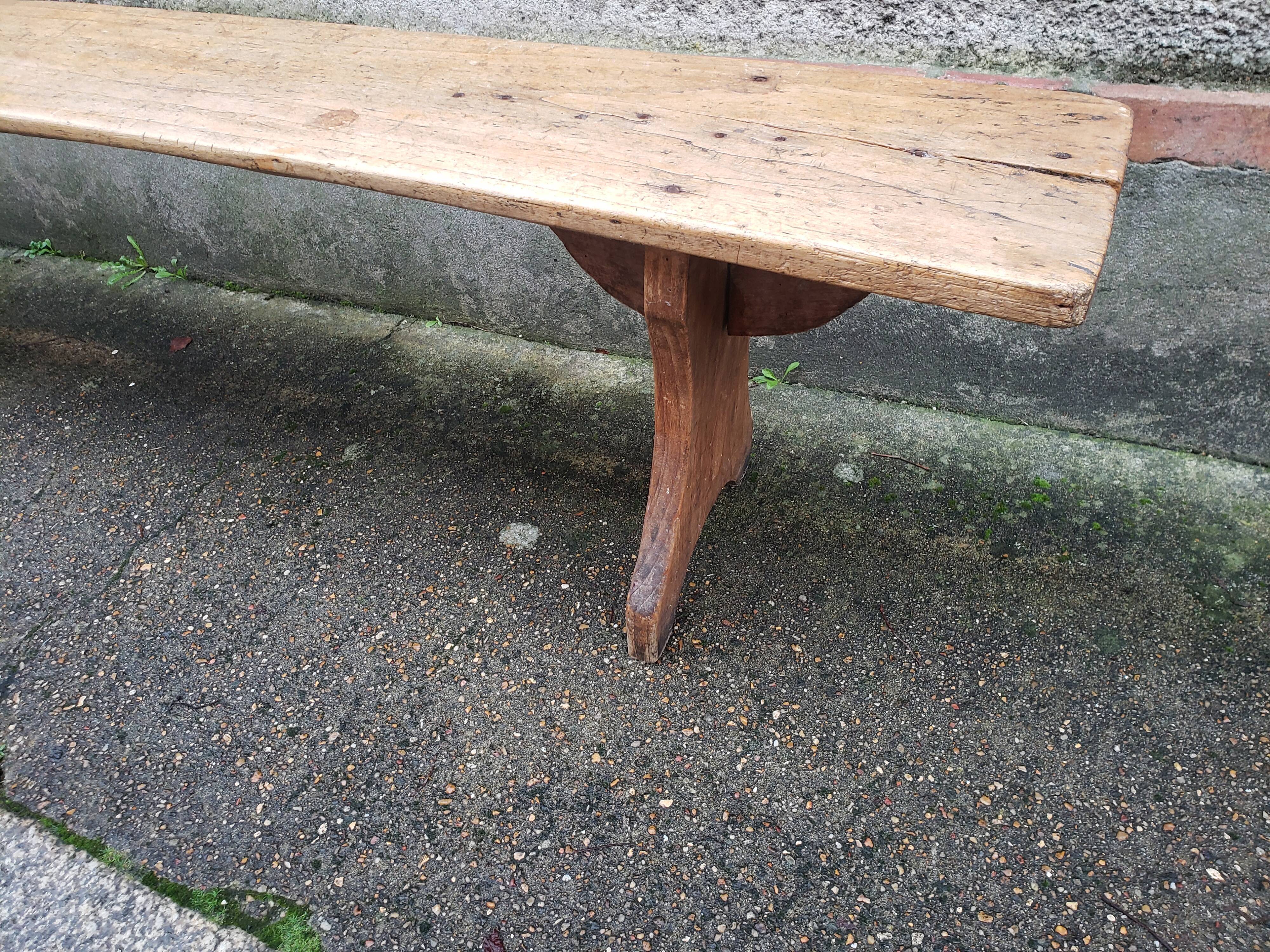 Wooden farm bench "perch"