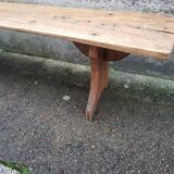 Wooden farm bench "perch"