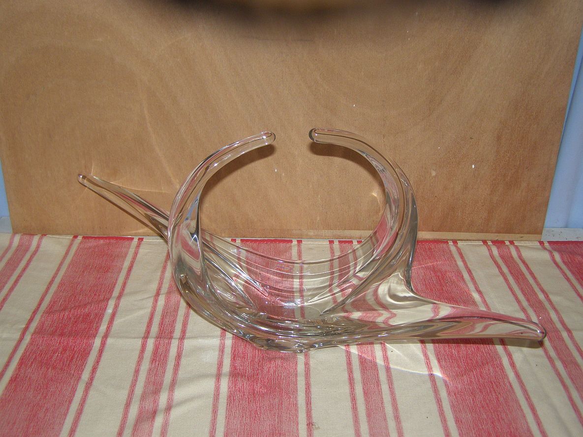 Large glass fruit cup - 70s