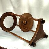 Wooden side table with three legs vintage