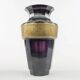 Art Deco vase, manganese glass, oroplastic, Czechoslovakia, 1930s