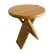 Tabouret en bois pliant design Adrian Reed Suzy 1980