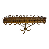 Shelf or wall console in rattan and bamboo