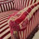 Salon Napoléon III in Jacquard-patterned velvet and trimnests