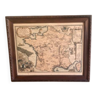 Gravure ancienne France encadrée
