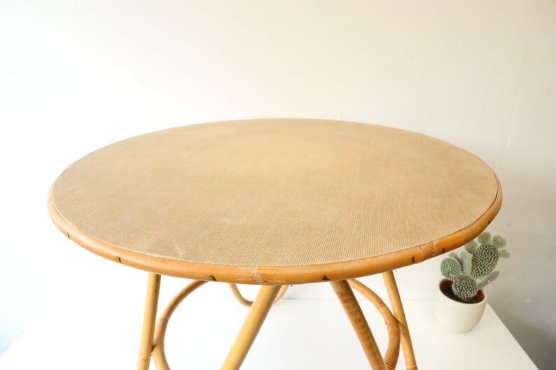Nice rattan coffee table, vintage