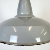 Industrial Grey Enamel Factory Pendant Lamp from Thorlux, 1960s