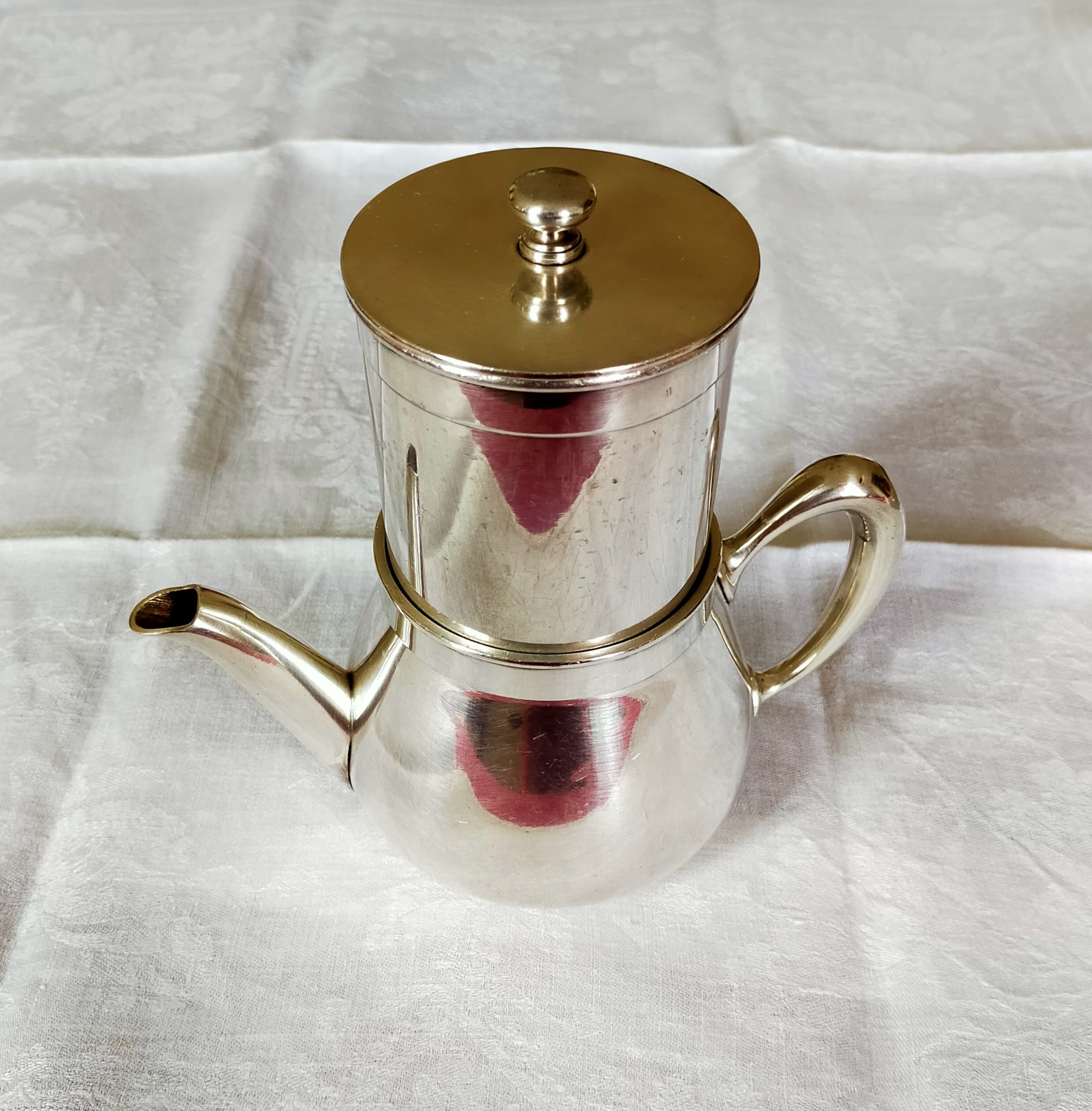 Christofle silver metal coffee maker