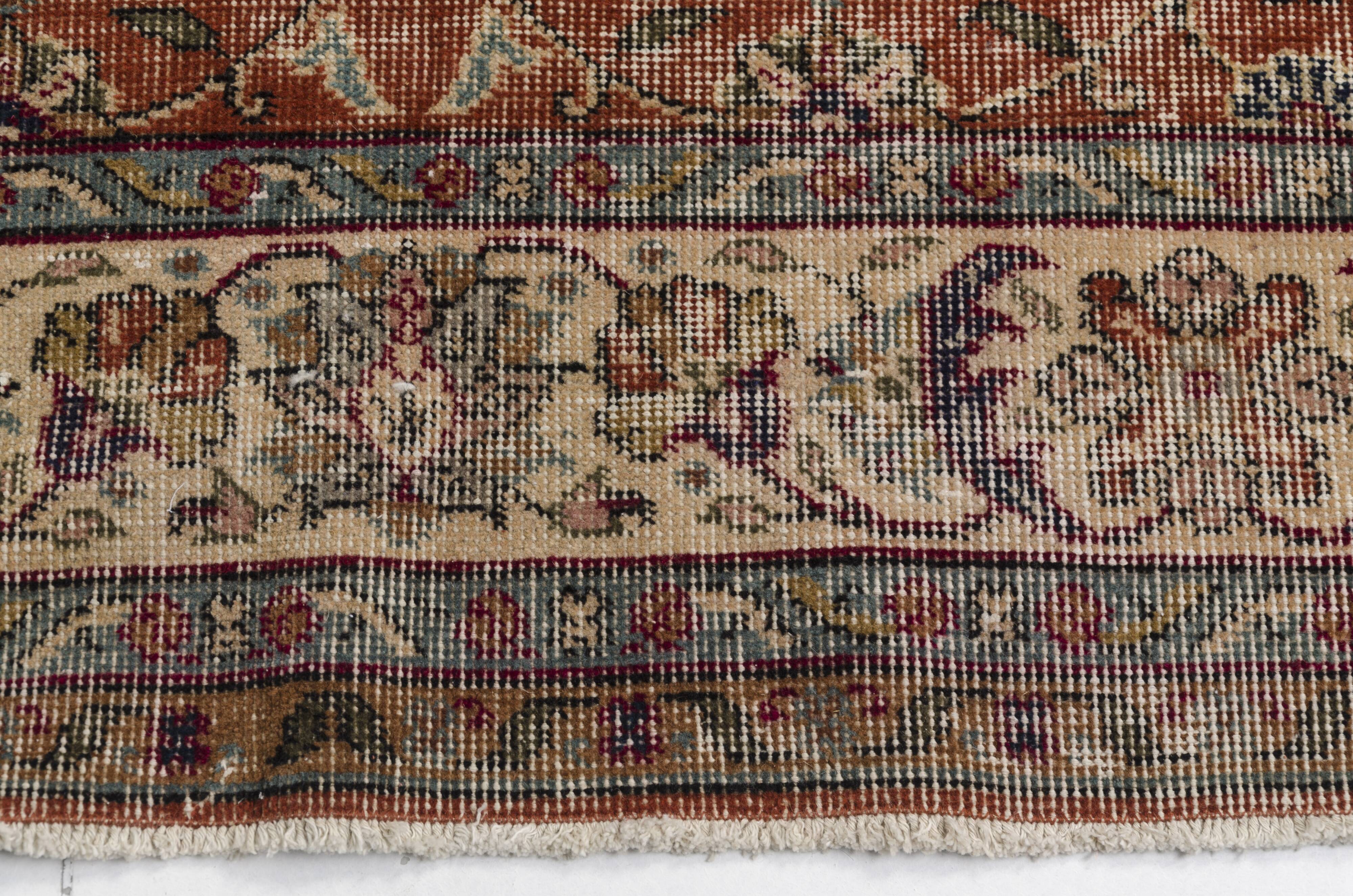 Vintage Anatolian Floral Carpet