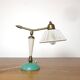 Brass and lacquered metal lamp from the 1950s.