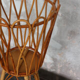 1960's vintage rattan worker