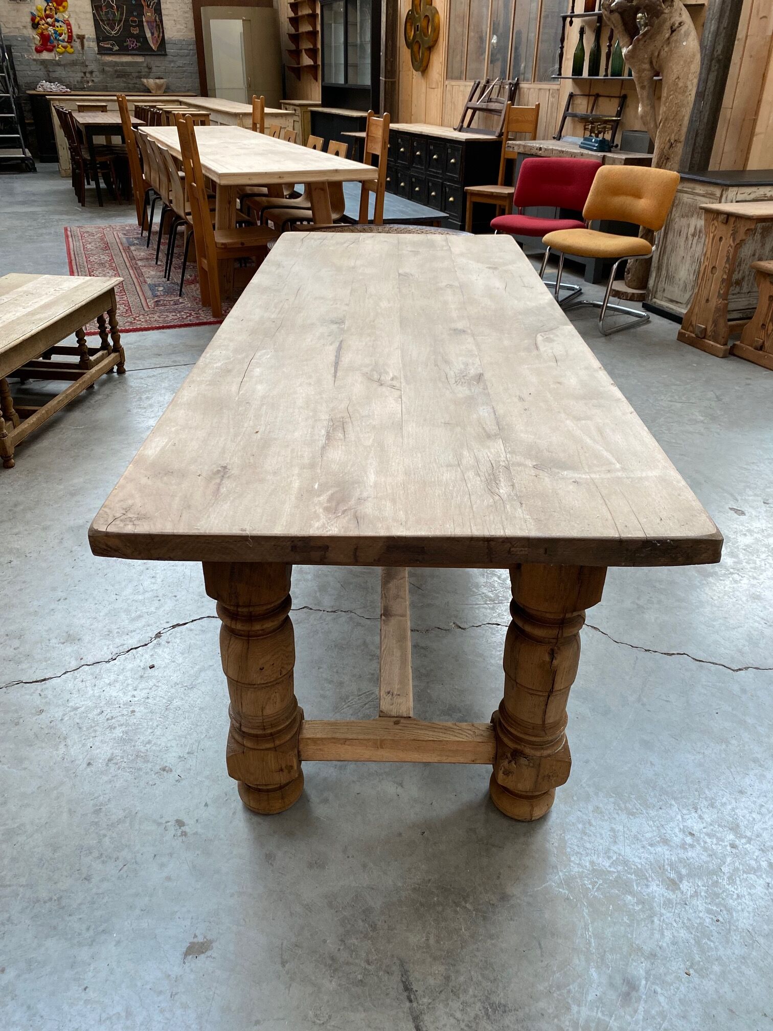 Oak farmhouse table