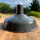 Industrial enamelled sheet metal lampshade