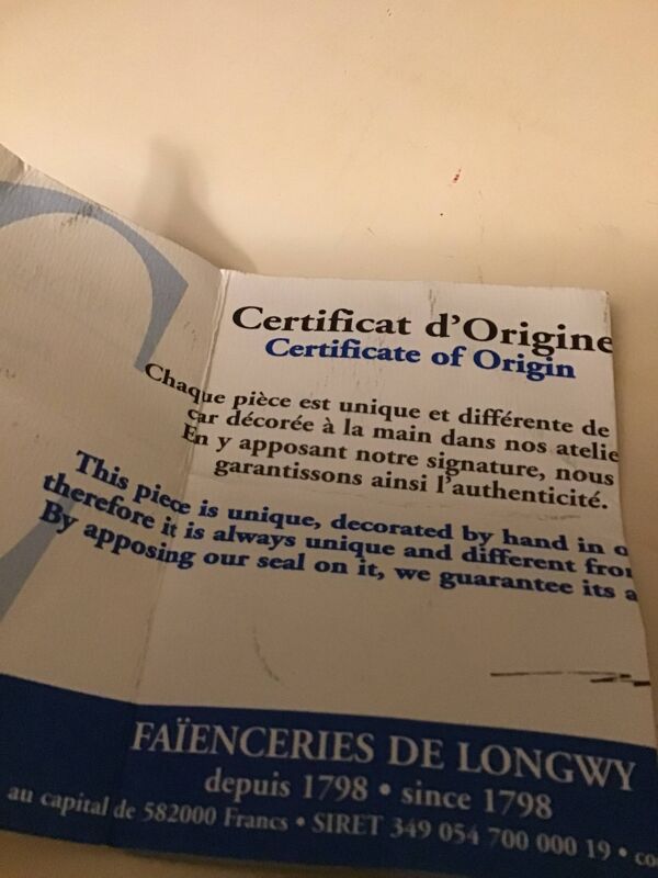 Boîte vide poche en émaux de Longwy