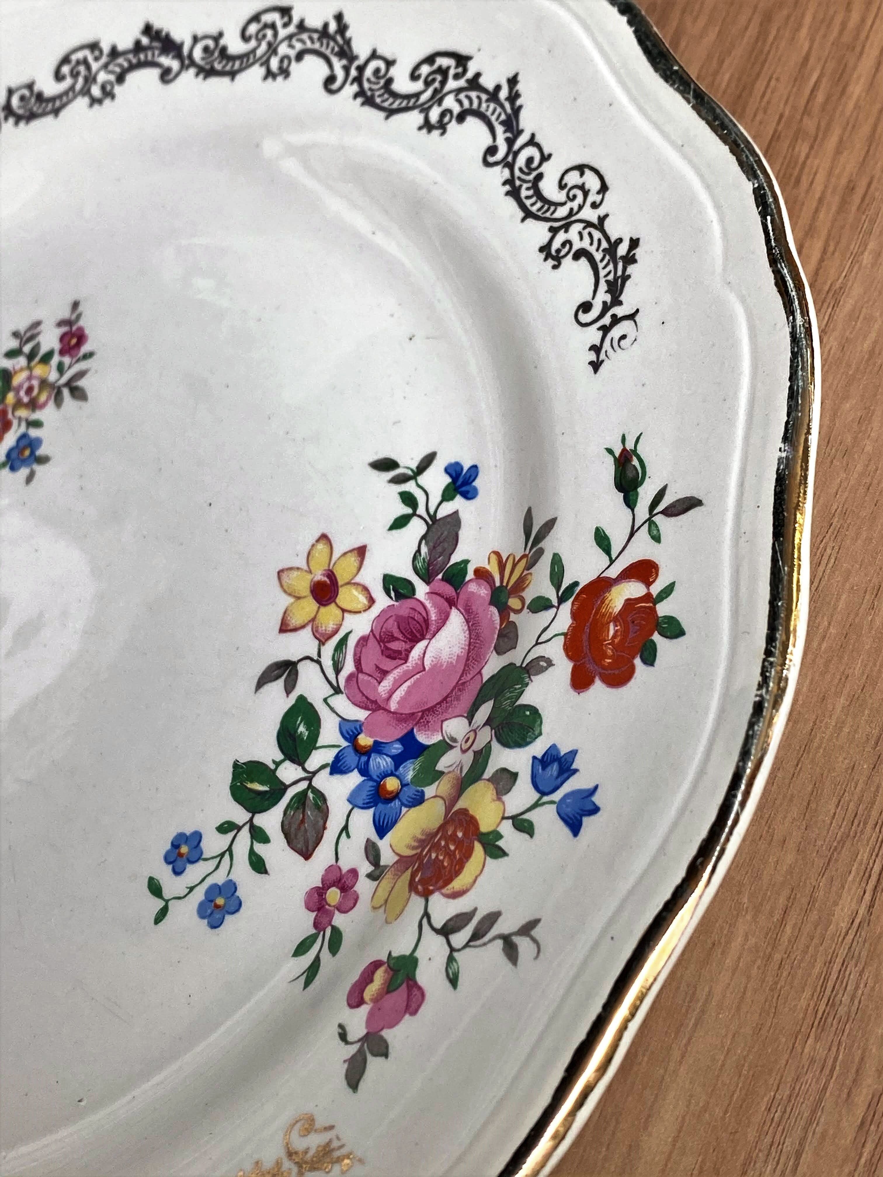 Set of 6 Flat Plates the Almond