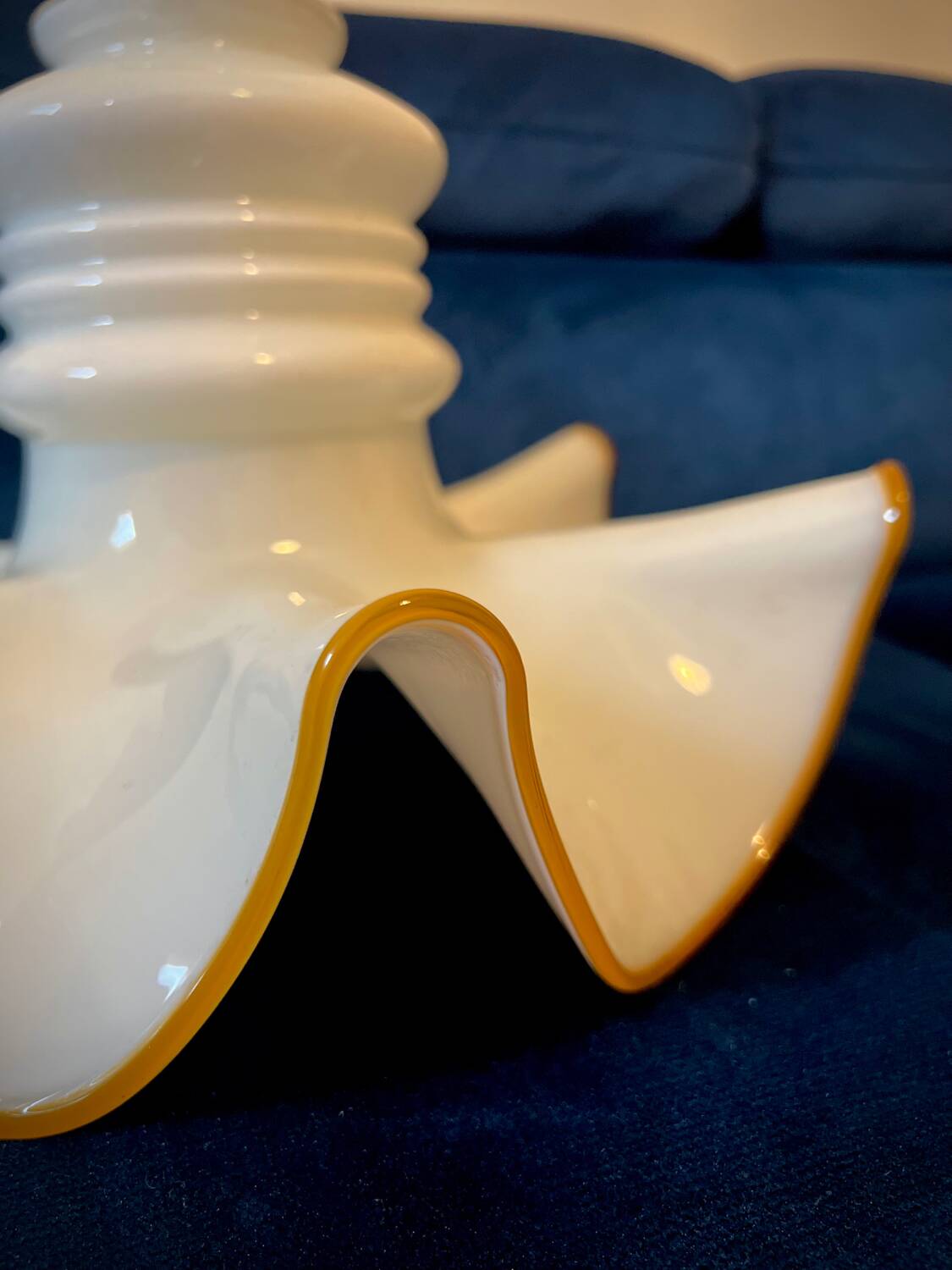 luminaire opaline Murano Art déco