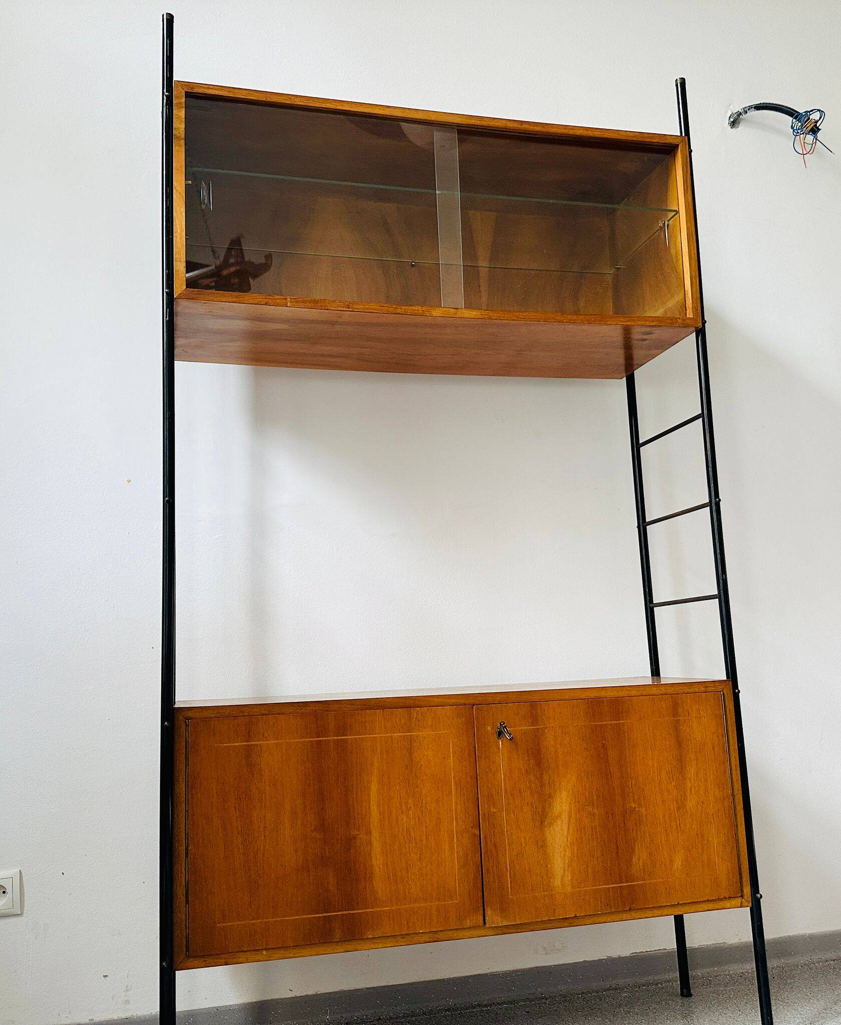 Mid-Century ladder shelving unit from the 1950s–60s