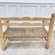 1950s bench in woven rope