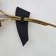 Vintage brass wheat strand wall light with glass tulip, 1960s