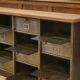 Strafor cabinet with flaps, 6 columns, oak top, 1950s.