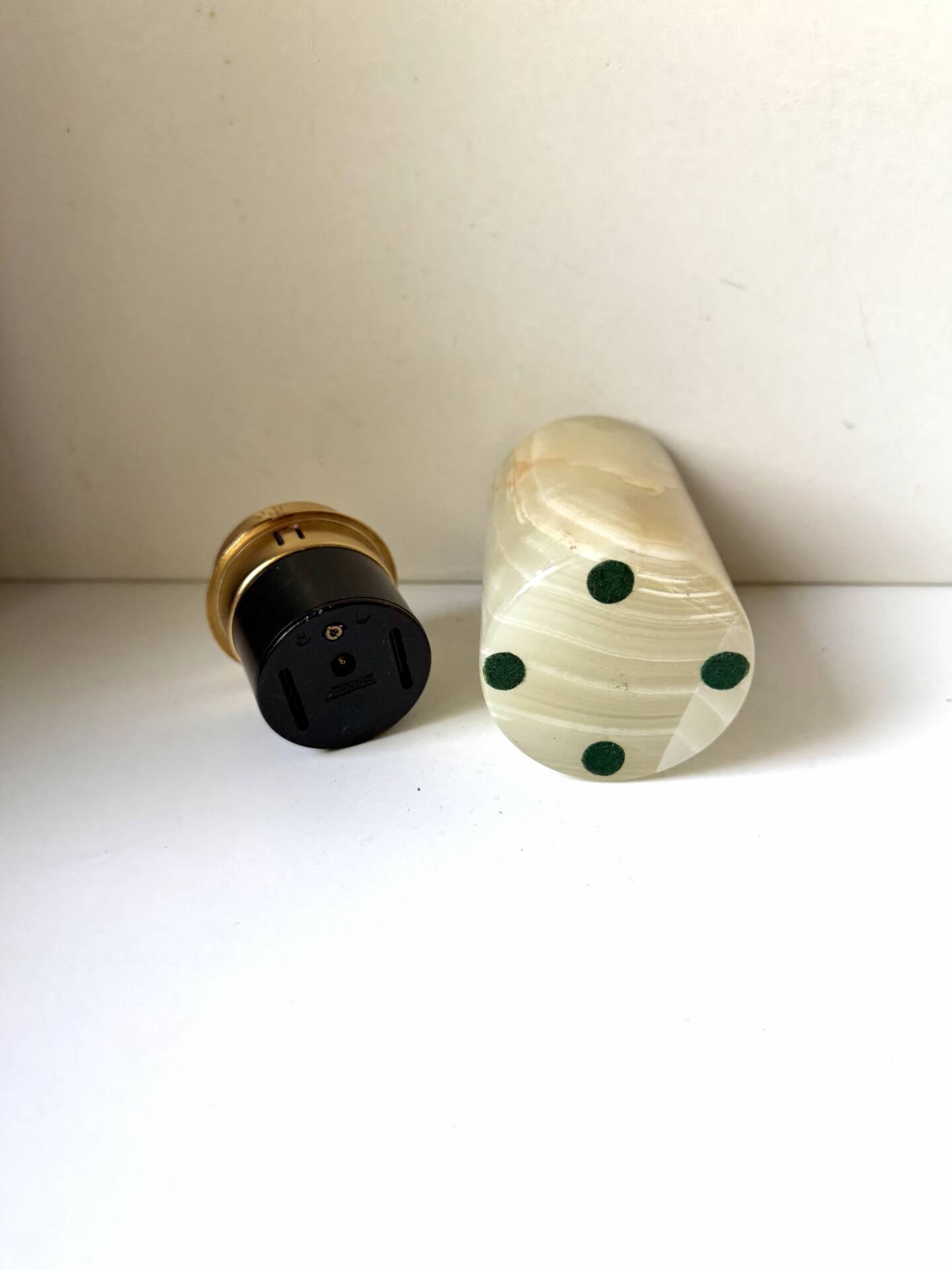 Briquet de table en marbre onyx vintage SAROME Japon
