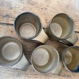 Lot de 5 tasses  Arts Céram en grès