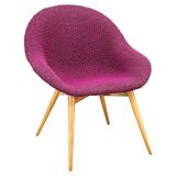 Miroslav Navratil Shell Lounge Chair, Czechoslovakia 1960s