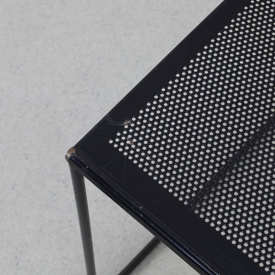 Tables gigognes postmodernes, ensemble de 3, années 1980