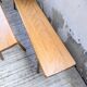 Pair of benches from the 1950s mountain furniture, pine.