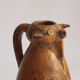 Spanish bull leather sangria pitcher by Artesania Raymon, 1950s.