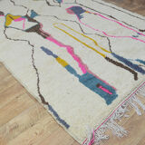 Tapis berbère coloré fait main 290 x 186 cm