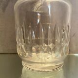 Carved crystal decanter signed baccarat