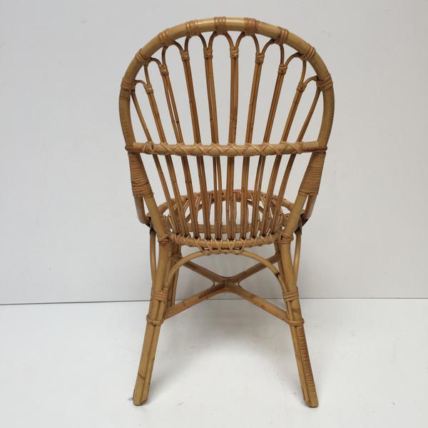 Chaise vintage rotin
