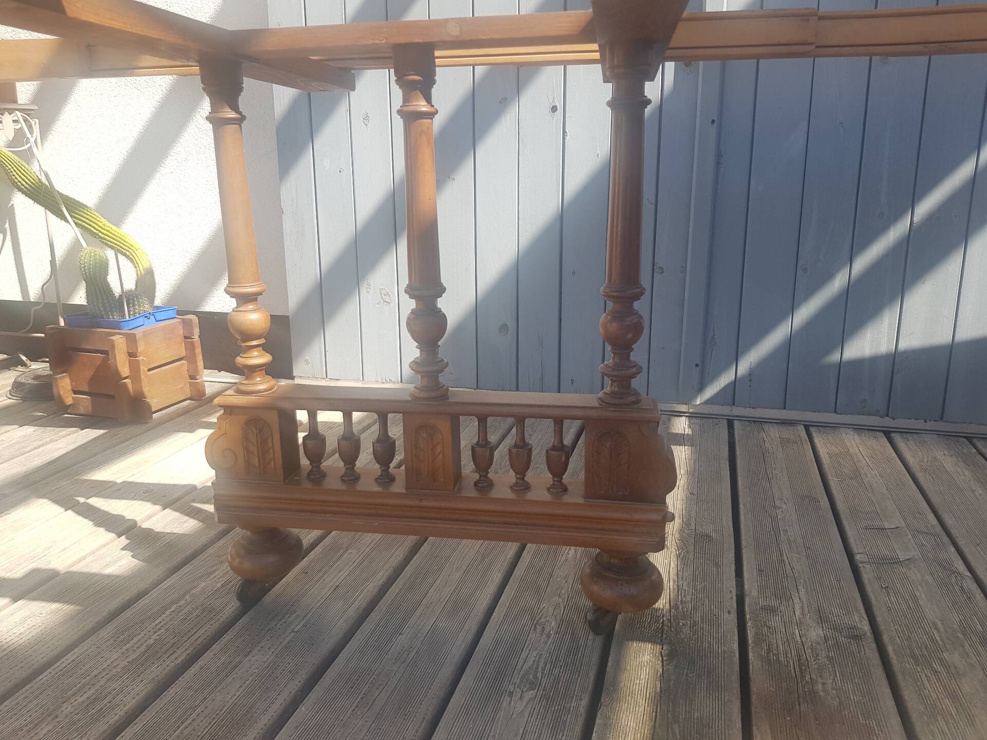 Very large solid wood table