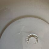 Set of 4 octagonal pearl plates Creil & Montereau 19th