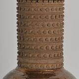 Mid-century Modern Copper-hued Ceramic Table Lamp by Bitossi for Bergboms, 1970s