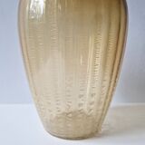 Tin crackle Sonoor vase by A.D. Copier for Leerdam, The Netherlands 1938