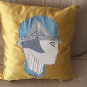 Gold Art Deco cushion