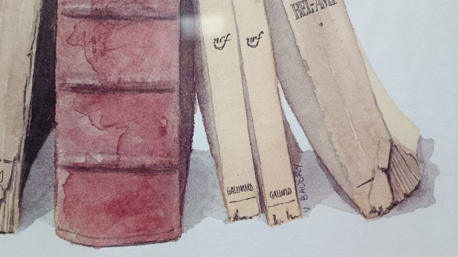 Watercolor books by V.Baudry