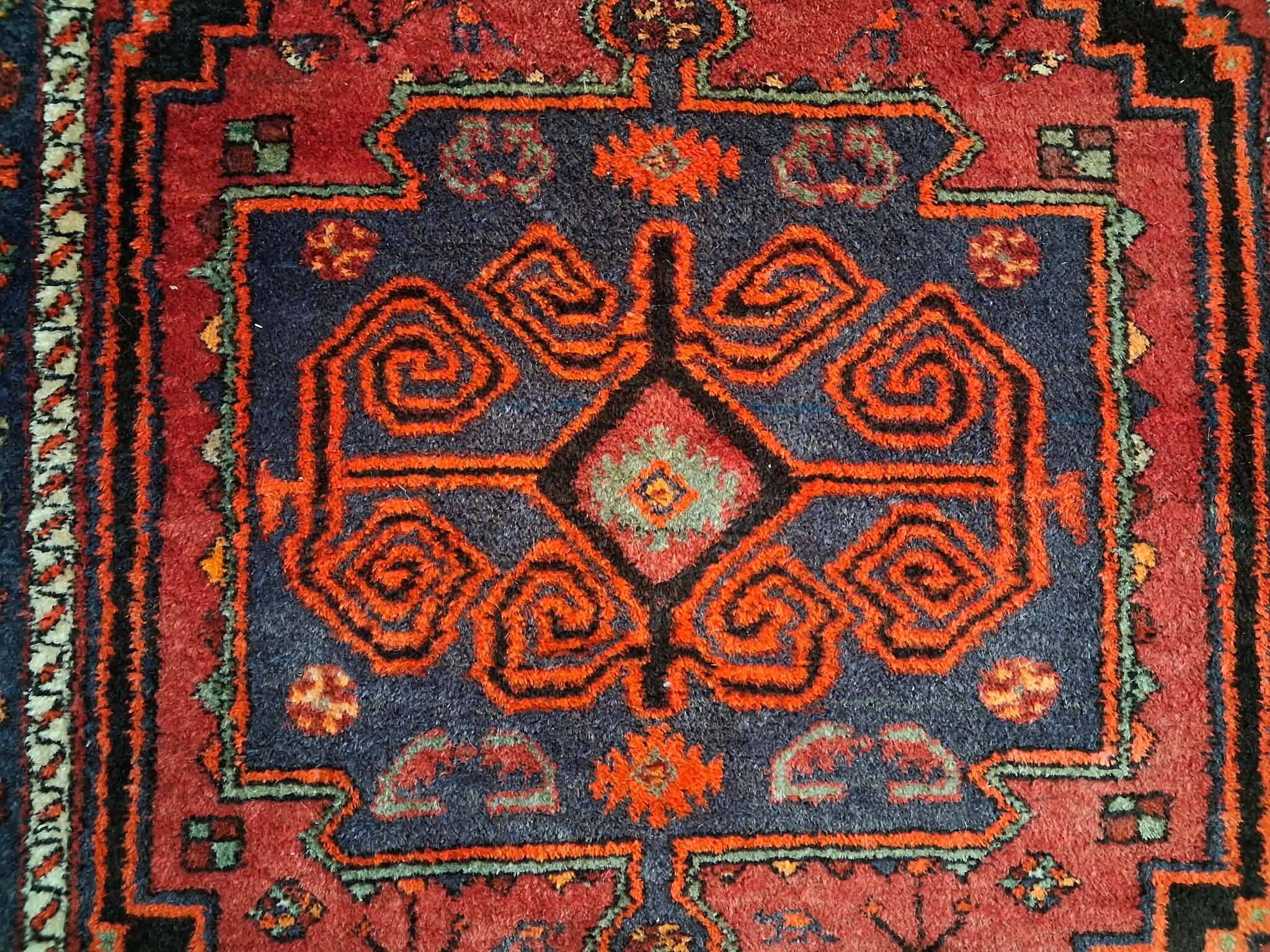 Handmade Persian Hamadan rug 185x130cm