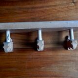 Marmot / Vintage wooden patère coat rack