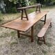 Large oak farmhouse table 3.18m