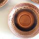 Hawaiian decor coffee service from the Sarreguemines faience factories / vintage 60s-70s