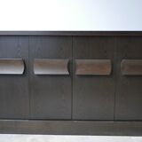 Brutalist mid-century belgium credenza