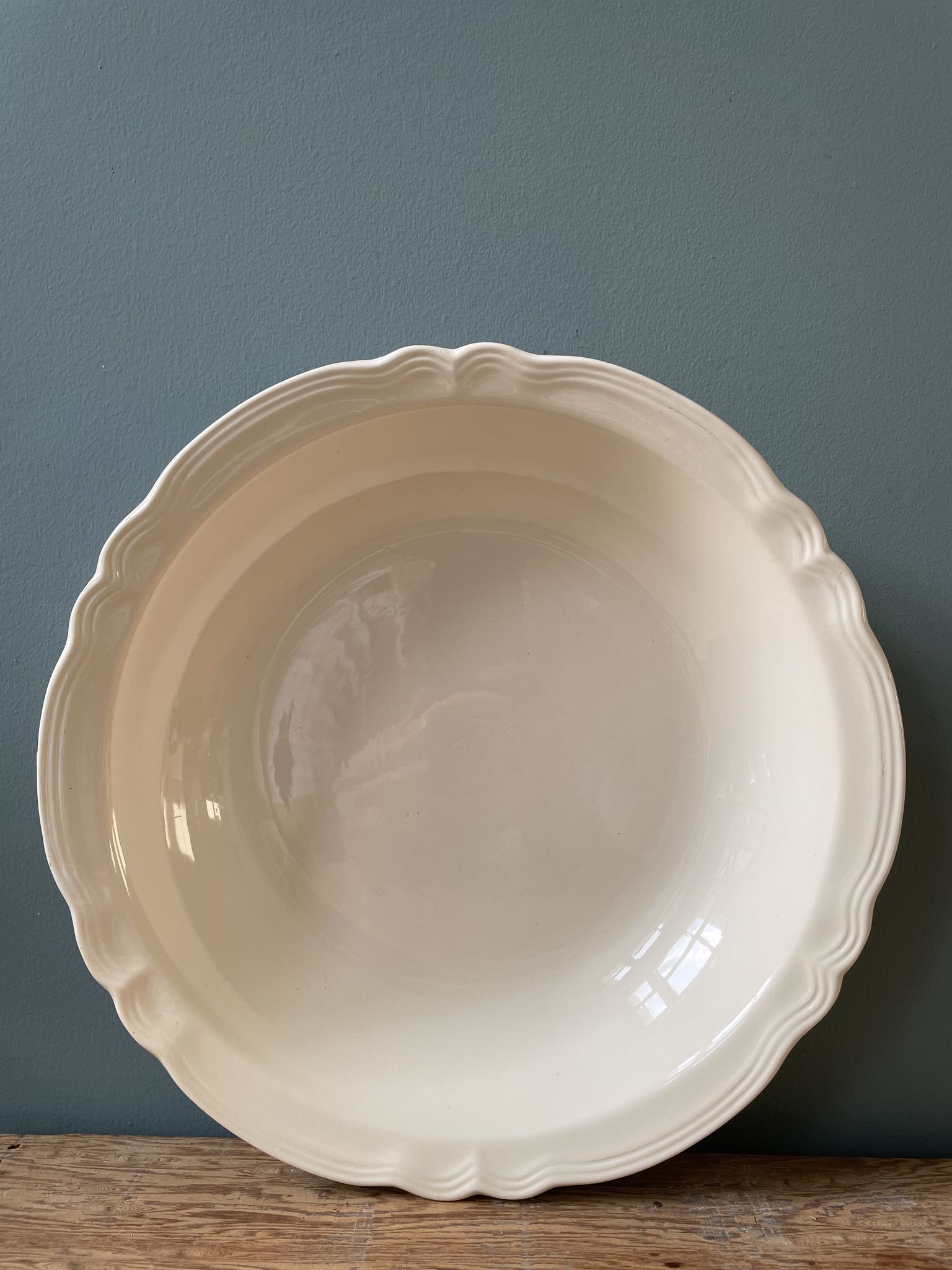 Dish round hollow hollow sarreguemines France