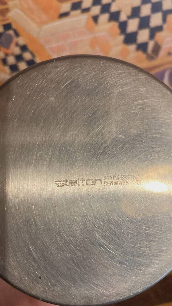 Cendrier minimalist rotatif en inox 18/8 design Jacobsen Stelton Denmark 19