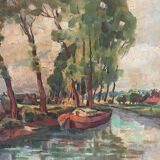 Landscape signed by a Belgian painter